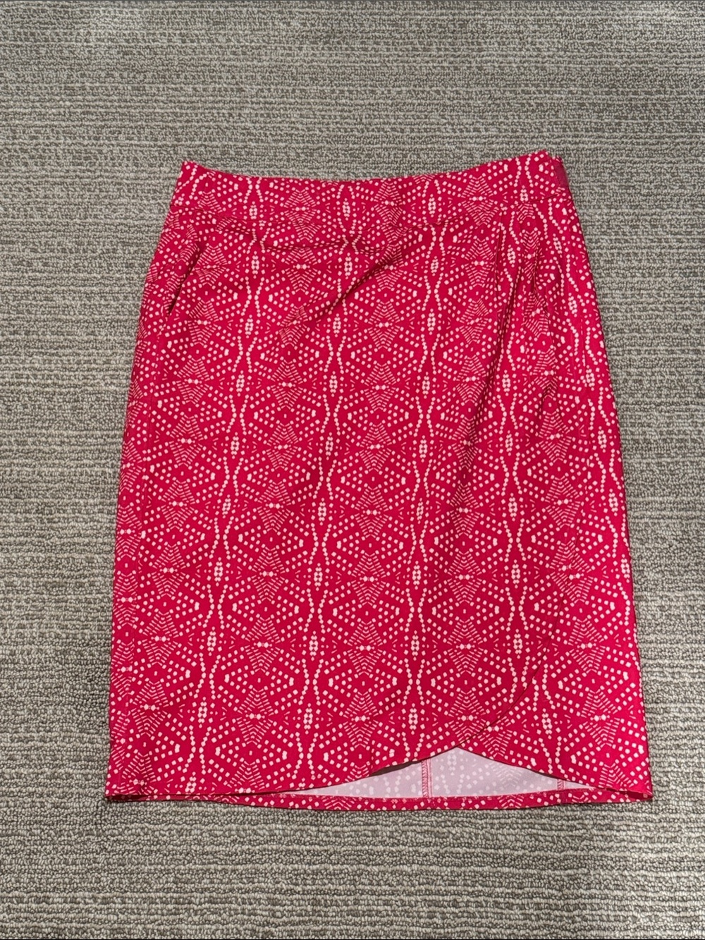 RipSkirt Velcro Closure Pink Patterned Wrap Skirt - Length at Knees